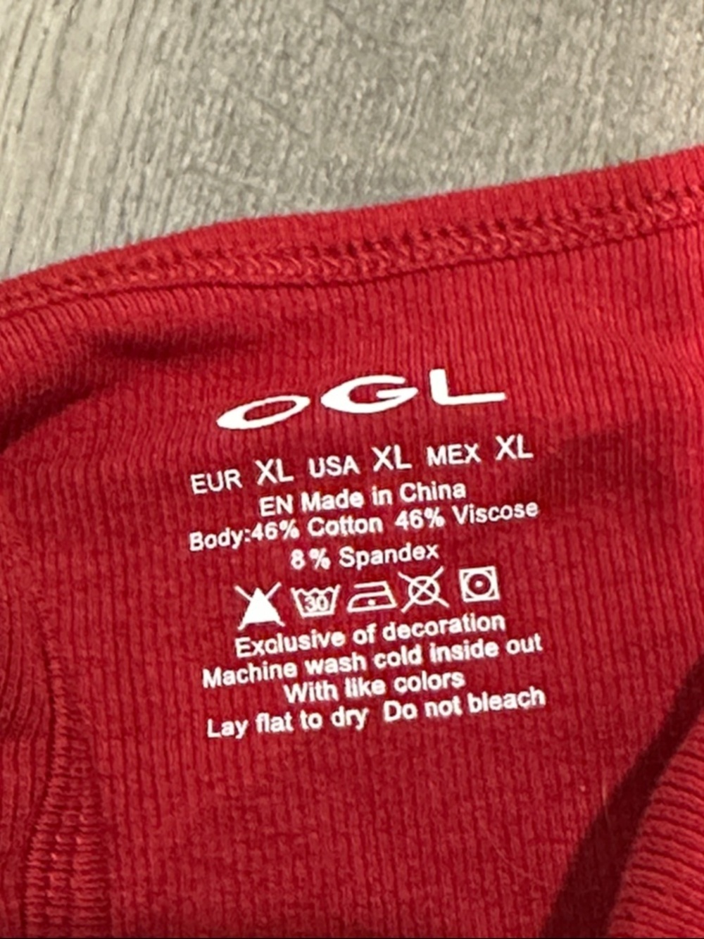 Red Square-Neck Tank Top - Picture 2 of 5